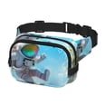 thumbnail image 2 of Easygdp Astronaut Tropical Dolphin Fanny Packs para Mujeres y Hombres, Bolsa de Cinturón, Bolsos de Cruz para Trabajo/Correr/Senderismo, 2 of 9