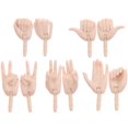 thumbnail image 4 of 10pcs Fake Hand Parts Mini Hand Parts Plastic Hand Joints Doll Joints for Diy Doll, 4 of 4