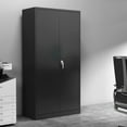 thumbnail image 6 of Aobabo 72 Inch Locking Metal Storage Cabinet w/ Adjustable Shelves, Black, 6 of 6