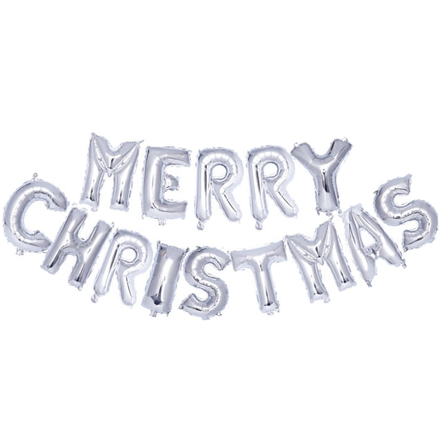onlyliua Ofertas de Navidad Globos de Aluminio Feliz Navidad Decoración de Centro Comercial Navigation 14 Letras 5 Estilos