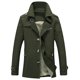 thumbnail image 1 of Gabardinas de moda para hombre Chaqueta cortavientos de otoño Botones de un solo pecho Frente Chaque Abanopi XL, 1 of 3