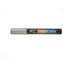 Uchida DecoColor Acrylic Paint Marker, Chisel, Silver