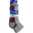 thumbnail image 5 of Gildan Men's Ultra Cotton Quarter Socks Assorted, 3 Pack, 5 of 6
