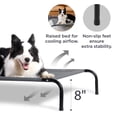 thumbnail image 2 of Cama para perros, pequeña, elevada, con refrigeración exterior, gris, 89 cm, 2 of 7