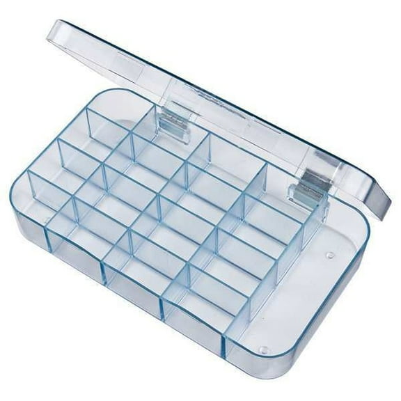 Flambeau Plastic, Compartment Box, 1-1/4 in D x 1 5/16 in H x 4-1/2 in W 5126CL