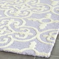 thumbnail image 3 of SAFAVIEH Cambridge Kimberly Geometric Wool Runner Rug, Lavender/Ivory, 2'6" x 12', 3 of 7