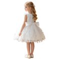thumbnail image 3 of Rhuody Girls Dress Sleeveless Flower Girl Dress A Line Party Gown With Satin Bodice And Skirt For Dressy Events Charm Playsuit, 3 of 9