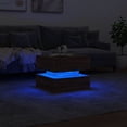 thumbnail image 3 of vidaXL Coffee Table with LED Lights Brown Oak 50x50x40 cm, 3 of 5