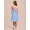thumbnail image 2 of Drtj 2-14T Kids Teens Girls A-line Junior Bridesmaid Chiffon Flower Girl Dress Knee-Length Formal Wedding Party Pageant, 2 of 5
