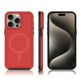 thumbnail image 5 of ELEHOLD Case for iPhone 12 Pro / 12 6.1", Shockproof Slim Skin-Friendly Strong Magnetic Matte Case,Red, 5 of 6