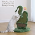 thumbnail image 4 of PetPals Natural Sisal Cactus Cat Scratcher Potted Cactus Sisal Scratcher with Grooming Brush, Flower Toy, 18" High, 4 of 8