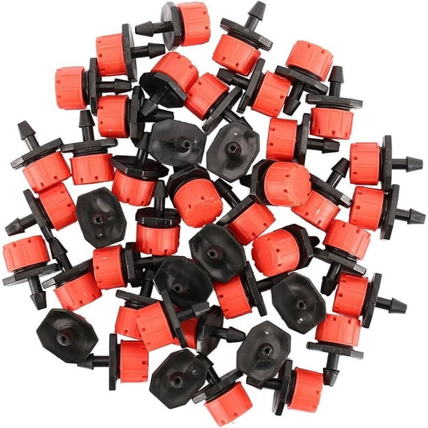 100 goteros de riego ajustables, riego por goteo automático de 360°, boquillas de aspersor de emisor de jardín, para invernadero de césped de plantas, jardín de bricolaje (100 piezas) esquí esquí Gafas de esquí