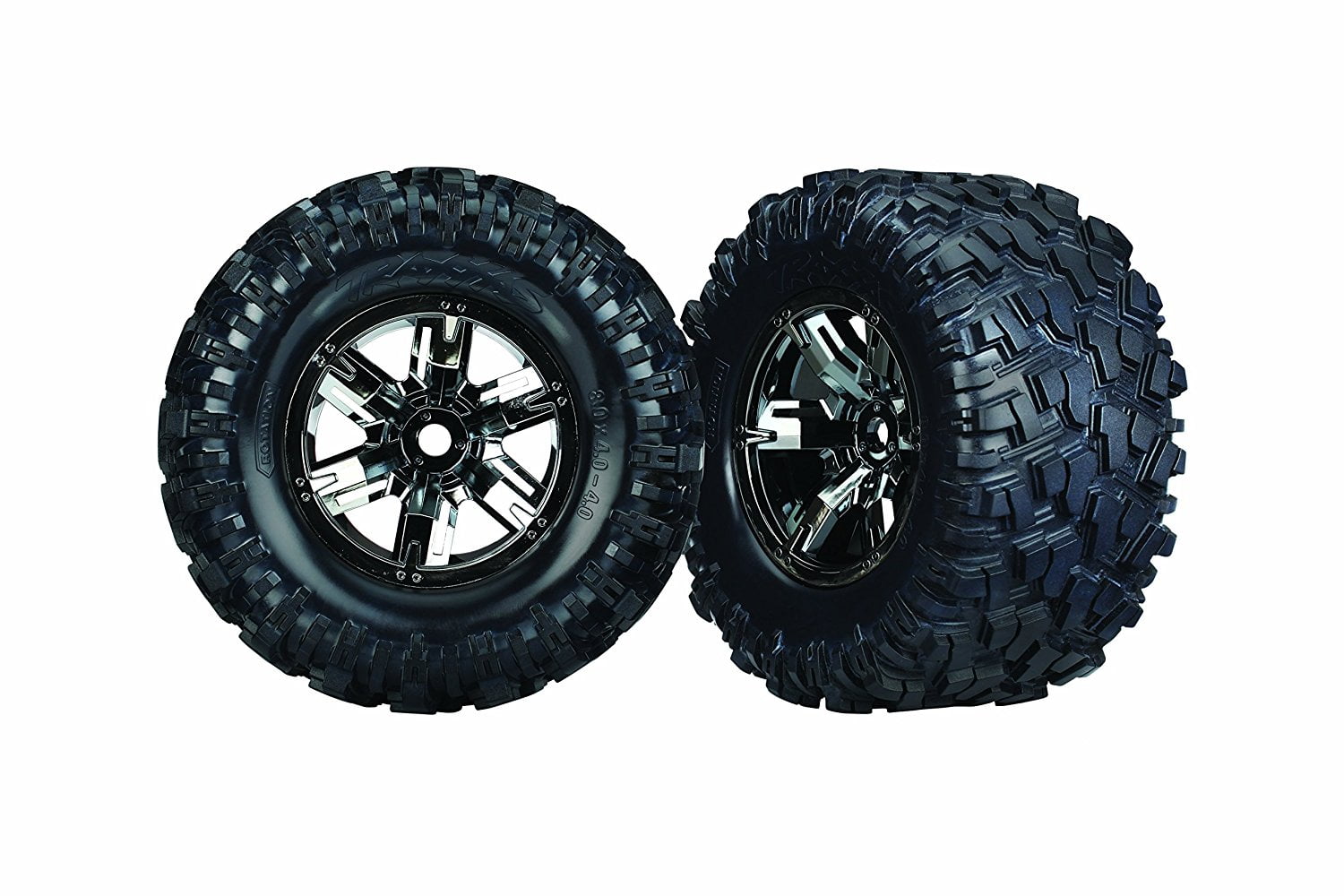 Traxxas X-Maxx Black Chrome Wheels and Tires Accessories/Tools - Walmart.com