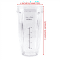 thumbnail image 2 of Blender Replacement Parts for Ninja, 4 24Oz Cups with To-Go Lids, 7 Fins Extractor Blade, for Auto IQ, 2 of 6