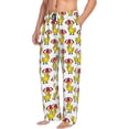 thumbnail image 6 of Sigee Rubber Duck Chicken Bird print Men's Pajama Pants Lounge Sleep Bottoms with Elastic Waistband and Pockets-XX-Large, 6 of 6