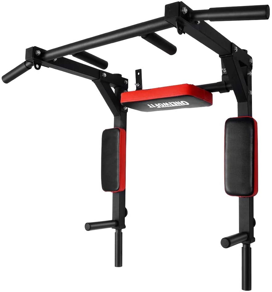 Bogholder Arrangement Tilfredsstille ONETWOFIT Multifunctional Wall Mounted Pull Up Bar/Chin Up bar,Dip Station  for Indoor Home Gym Workout,Power Tower Set Training Equipment Fitness Dip  Stand Supports to 440 Lbs OT126 - Walmart.com