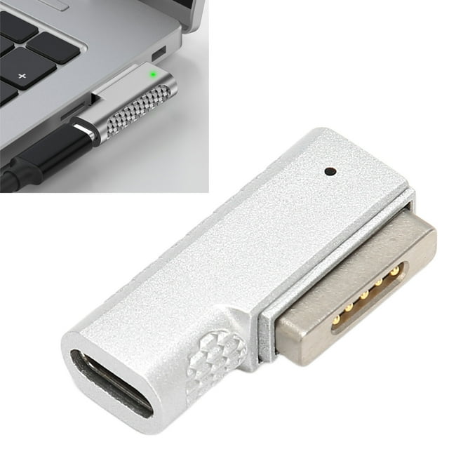 USB C To for Magsafe2 Adapter, USB C To Magnetic T Tip Adapter Strong Suction PD 100W Auto Alignment for Air