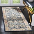 thumbnail image 1 of LR Resources MIRAG81566NBU5376 Traditional Oriental Rectangle Area Rug  Navy & Cream - 5 ft. 3 in. x 7 ft. 6 in., 1 of 1