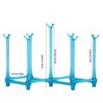 thumbnail image 5 of MesaSe Cup Rack,Retractable Cup Drying Rack, Drinking Glass and Sports Bottle Drainer Stand, Plastic Bag Dryer and Mug Tree with Non-Slip Bottom for Kitchen Countertop Cup Organizer(Blue), 5 of 5