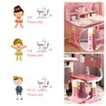 thumbnail image 4 of Thehsnt Pink Kids Adjustable Study Desk Set with Storage - Wide Desktop, Fun Cartoon Patterns for School Children, Multiple Styles, 4 of 10