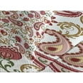 thumbnail image 4 of Ambesonne Paisley Quilted Bedspread Set 3 Pcs, Style Rose Motif, Queen Size, Pale Pink Red, 4 of 5