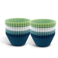 thumbnail image 3 of Toystoory 12/14 piezas de silicona para hornear Muffins tazas reutilizables antiadherentes moldes para cupcakes herramienta de moldeo de 24 piezas, 3 of 6