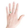 thumbnail image 4 of ANGARA Natural Pear-Shaped Emerald Halo Engagement Ring in 14K White Gold for Women (Size-7x5mm) | May Birthstone, Birthday, Anniversary, Jewelry Gift for Women | Natural Emerald Ring, 4 of 9
