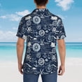 thumbnail image 3 of Lsque Sailing Cruises Nautical pattern Hawaiian Shirt for Men, Unisex Summer Beach Casual Short Sleeve Button Down Shirts-3X-Large, 3 of 9