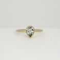 thumbnail image 3 of Pear Green Tourmaline Ring 14k Gold Plated Teardrop Tourmaline Engagement Ring, Bezel Set Promise Ring Unique Handmade Fine Jewelry Christmas Gift, 3 of 3