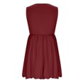 thumbnail image 6 of Tdoqot Girls Tank Dresses with Pockets- Flowy Sleeveless Casual Summer Kids Sundress Wine Size 10, 6 of 6
