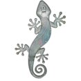 thumbnail image 2 of 2pcs Green Metal Gecko Lizard Home Garden Wall Decoration Oudoor Statues Sculptures Miniatures Ornaments Patio Lawn Fence Yard, 2 of 5