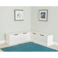thumbnail image 6 of Riverbay Furniture 2 Piece Cottage Wood Storage Dining Table Set, White, 6 of 20