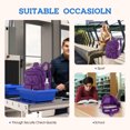 thumbnail image 5 of Dakimoe Mesh Backpack School Backpacks Large Capacity See Through Bookbag Stadium Approved with Multiple Compartments Pockets for School Beach Swimming Sports Work (Dark Purple), 5 of 8