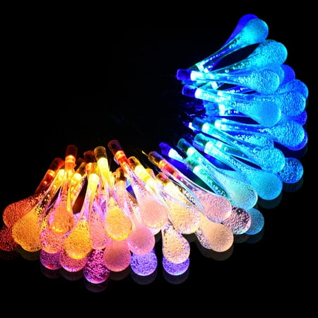Victsing Solar Outdoor String Lights 50 Led Water Drop Victsing Solar Outdoor String Lights 50 Led Water Drop Fairy Waterproof