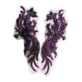 thumbnail image 1 of AMLESO Patchs Perlés Perles Magnifiques Appliqué pour Robe de Ballet Adultes Violet, 1 of 8