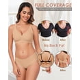 thumbnail image 2 of Cassie Liz Deep V Bras for Women No Underwire Jelly Wireless Push Up Bra Comfortable Bralette Seamless T-Shirt Bras, 2 of 6