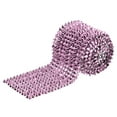 thumbnail image 1 of Unique Bargains 2 Yards Coudre sur Cônes Pointes Clous, 12 Rangées Rivets Plats en Plastique Ruban Punk, Rose, 1 of 6