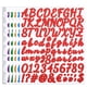 thumbnail image 1 of Uxcell Alphabet Letters Numbers Stickers Set, Self Adhesive Cursive, 6 Colors 12 Sheets, 1 of 6