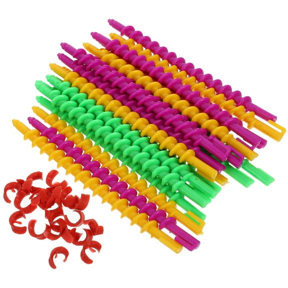 LOLIPPYY 20Pcs Lightweight Spiral Hair Curlers with Firm Hold for Retro Waves Styling