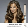 thumbnail image 2 of 1 Inch Curling Iron Professional Ceramic Tourmaline Coating Barrel Hair Curler, LCD Display with 9 Heat Setting(225F to 450F for All Hair Types, Glove, 2 of 5