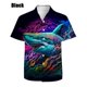 thumbnail image 3 of Nuevas camisas de manga corta con estampado de animales para hombre, camisas informales de verano de gran tamaño con botones, camisas de playa para hombre, ropa de calle, 3 of 5