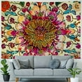 thumbnail image 4 of Shiartex Bohemian Mandala Flower Tapestry for Bedroom Colorful Psychedelic Indian Dahlia Floral Vertical Tapestry Wall Art Room Decor Aesthetic Wall Hanging Ornament for Home Dorm Office Painting, 4 of 6