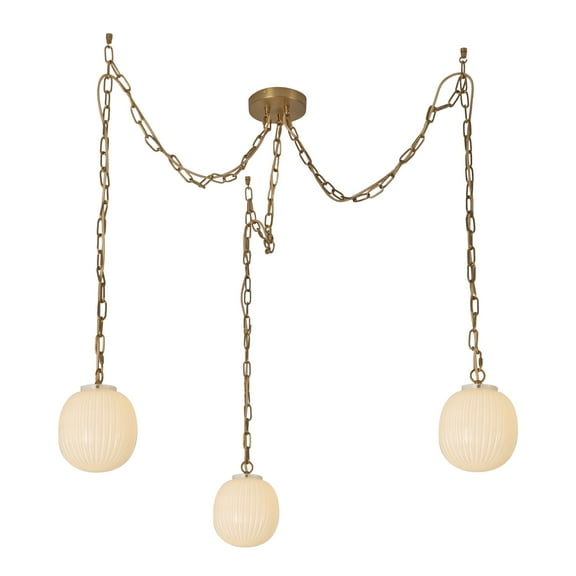 Alora Lighting Mp579707 Cherise 3 Light 7" Wide Multi Light Pendant - Brushed Gold /