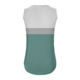 thumbnail image 4 of Goodeals Summer Sleeveless Shirts Women Cute Striped Color Block Tank Tops V Neck Tunics Loose Fit Clothes Curve Hem 2025 Fashion(Green,S), 4 of 7