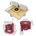 thumbnail image 5 of Precision Router Lift Router Table Insert Plate Wood Router Aluminum Lifting, 5 of 20