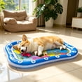 thumbnail image 2 of Summer Ice Cooling Sleeping Pad for Pet Gel Pad Quick Cool Waterproof Pet Cooling Mat for Dogs Cats,Cat and Dog,Blue - 24x18 in, 2 of 7