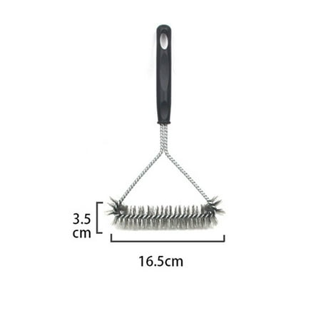 

TureClos 11 inch BBQ Cleaning Brush Stainless Steel Long Handle Barbecue Grill Cooking Cleaner Tools