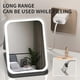 thumbnail image 4 of 806 Touch Control 3 Colors Dimmable Foldable LED Vanity Mirror Rechargeable Travel Makeup Mirror, Si, 4 of 5