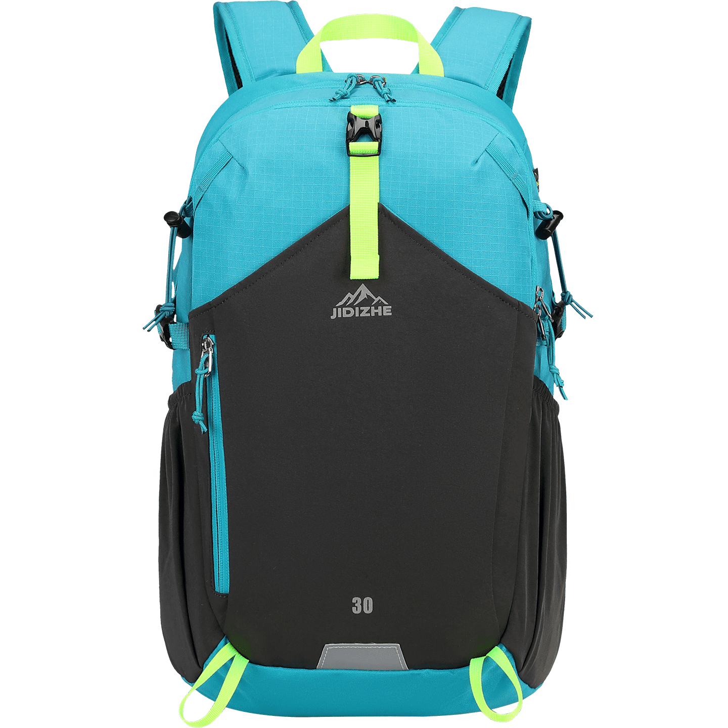 JIDIZHE 30L Polar Explorer Hiking Backpack, Lightweight Water-Resistant Outdoor Travel Backpack for Men & Women, Lake Blue