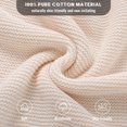 thumbnail image 6 of YIXPOH Organic Ribbed Baby Swaddle Blanket - 100% Soft Cotton Knit for Boys Girls Stroller Cuddle Blanket for Newborns Cream, 6 of 8
